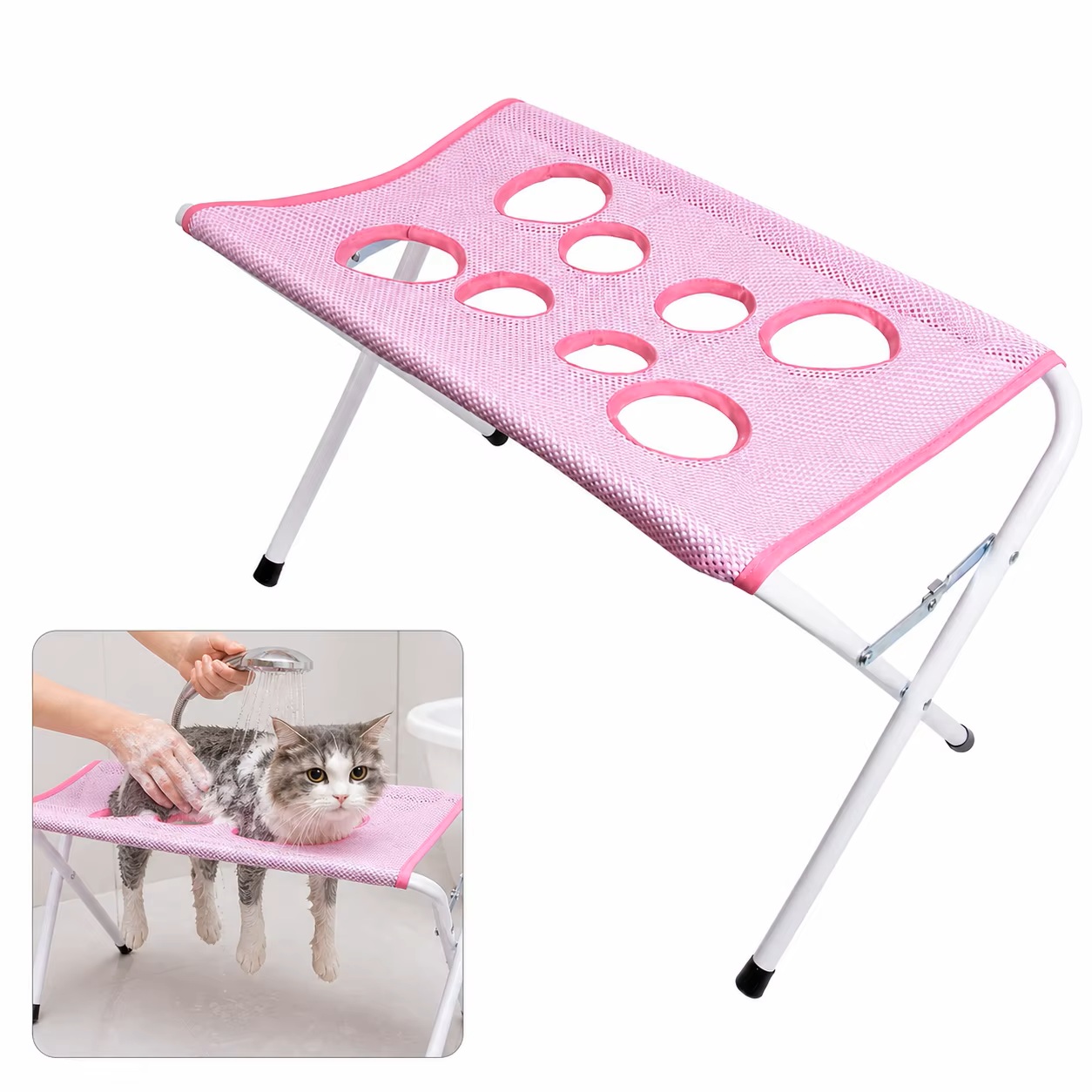 Pet Supplies Nail Trim - Suporte Dobrável para Banho de Animais