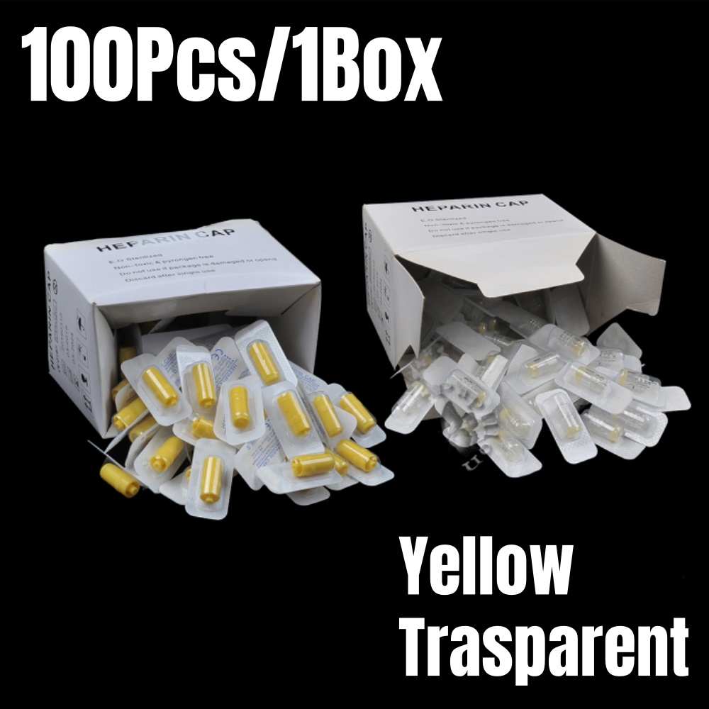 Pet Supplies App - 100 pçs/caixa heparin boné iv canula