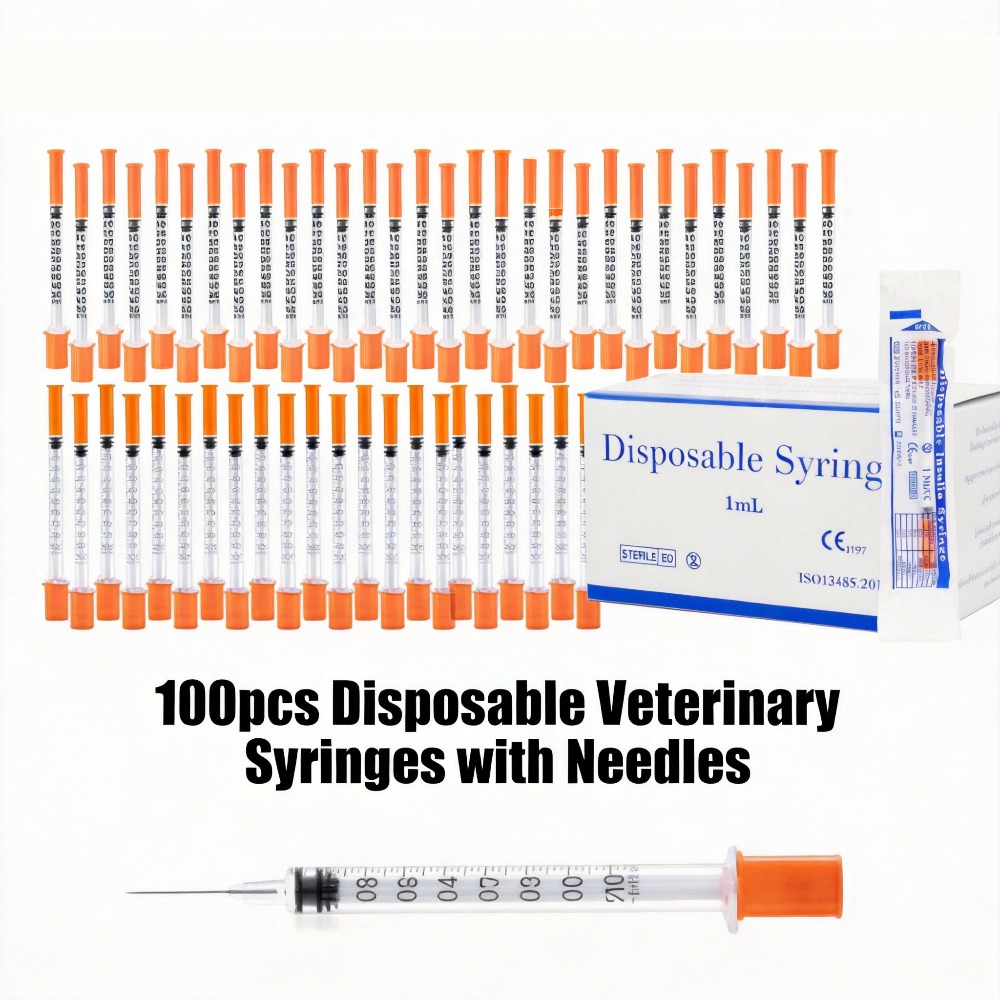 Pet Supplies App - 100pcs Seringa Descartável 1ml 0.5ml 30G