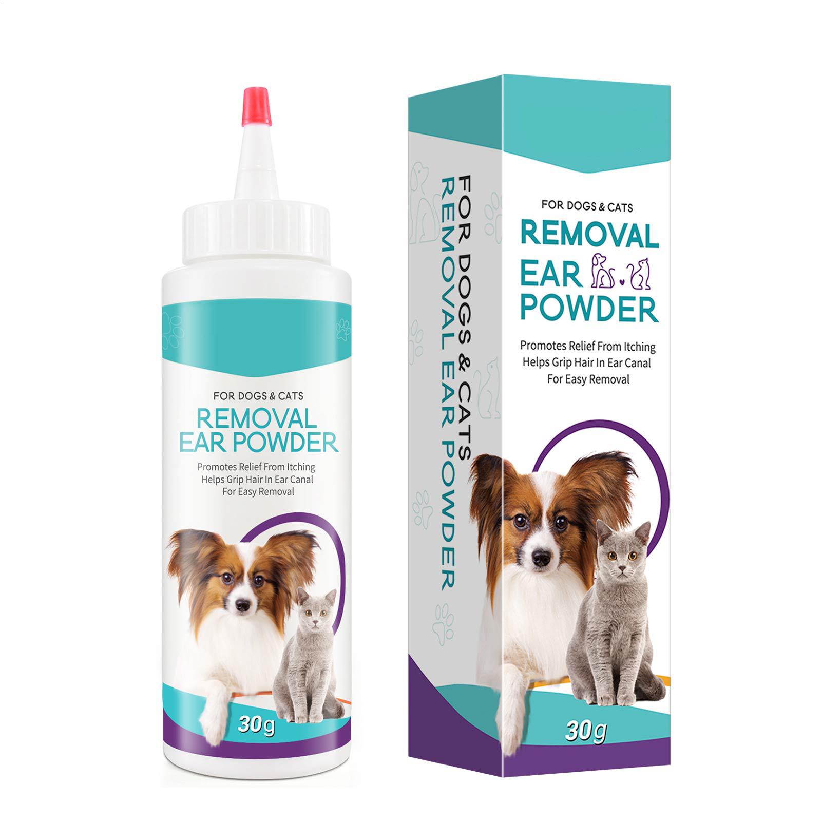 Pet Ear Cleaner - 30g pet orelha em pó indolor