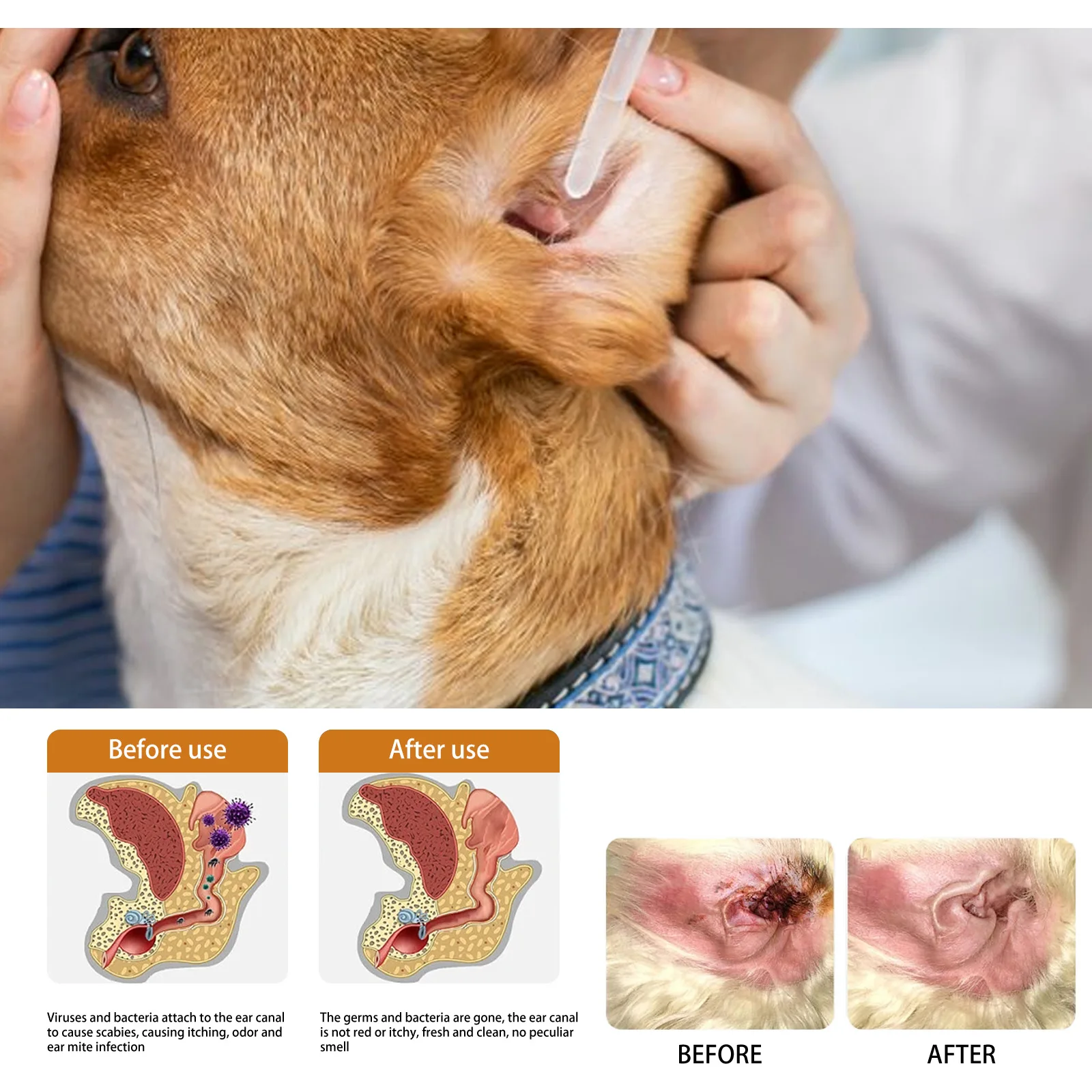 Pet orelha cleaner gotas imped - Pet Ear Cleaner avaliação e preço