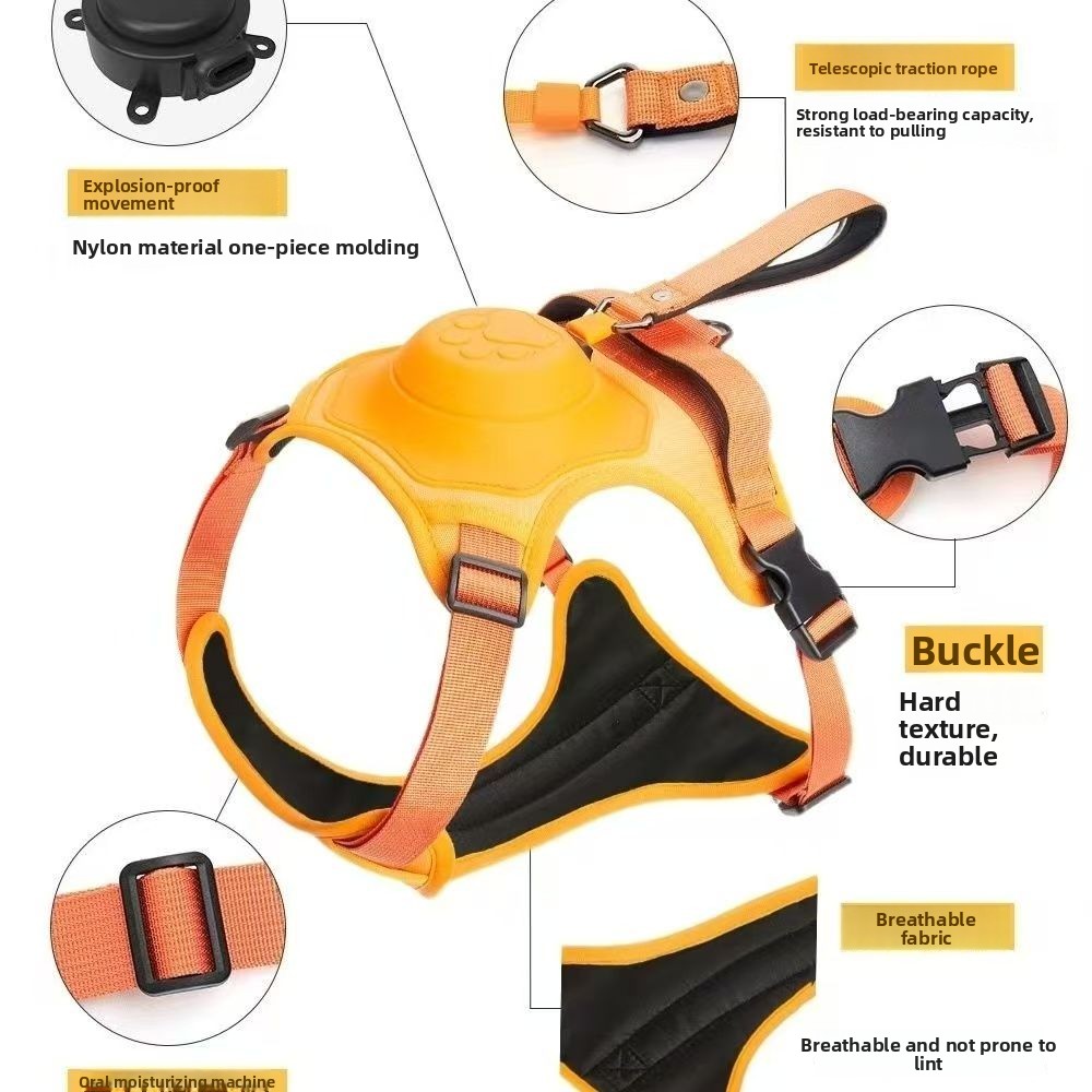 Coleira e Arnês Retrátil para  - Retractable Dog Leash avaliação e preço