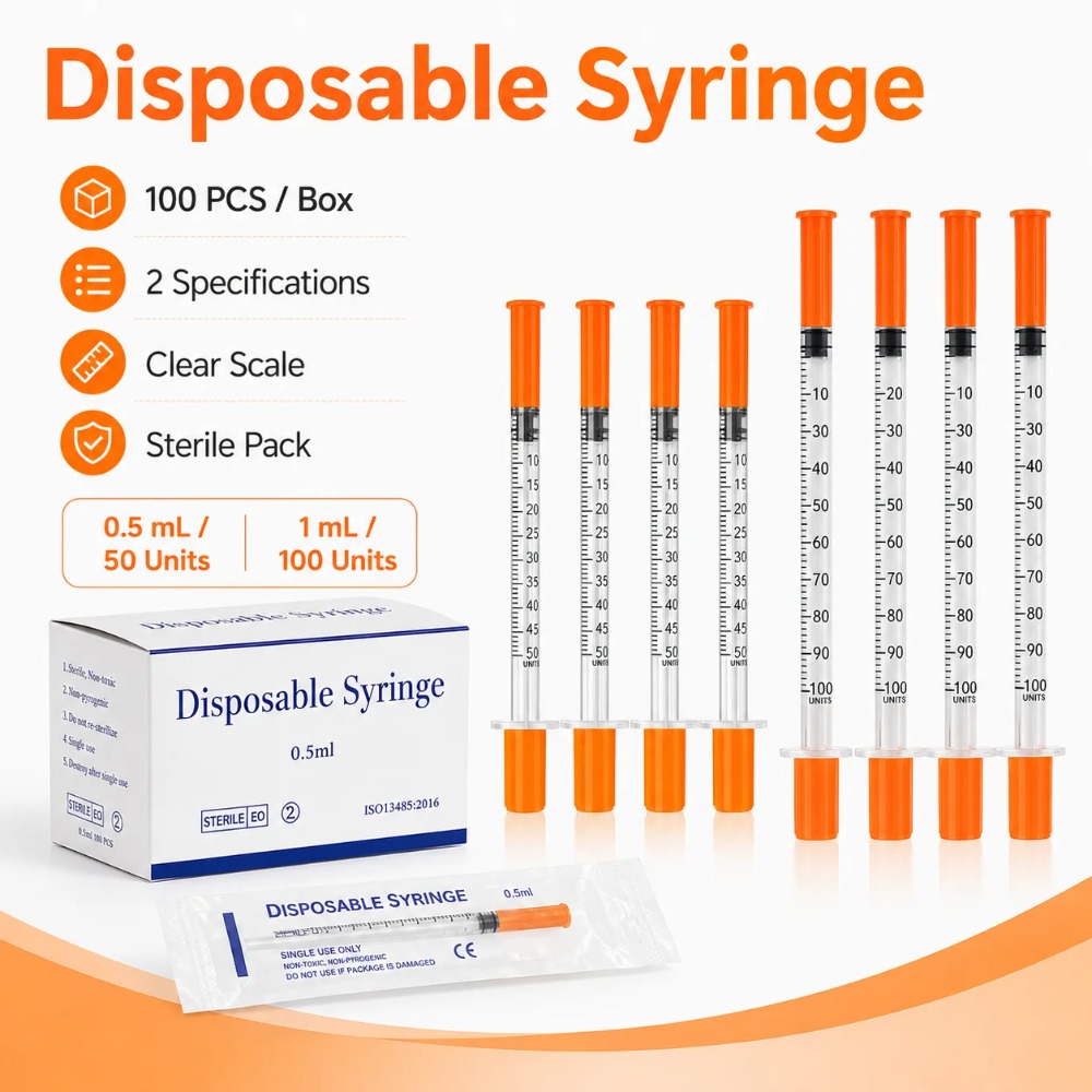 100pcs Seringa Descartável 1ml - Pet Supplies App avaliação e preço