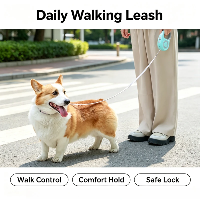 Coleira Retrátil Automática pa - Retractable Dog Leash avaliação e preço