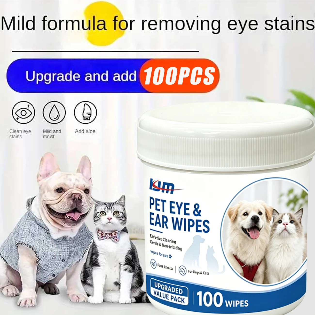 KJM 100 unidades de lenços par - Pet Ear Cleaner avaliação e preço